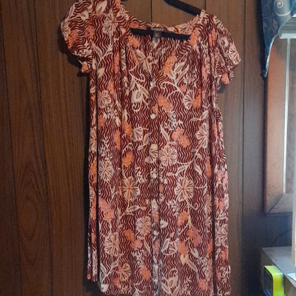 Roaman's Flutter Sleeves Tunic: Choice of 3 Colors